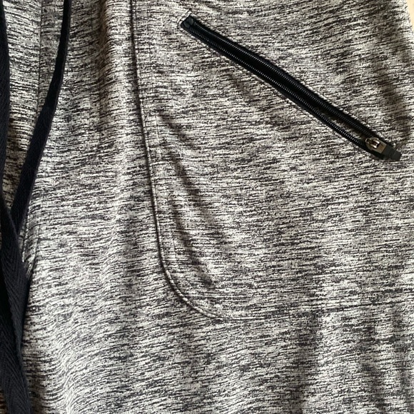 Black and White Tweed Casual Joggers - Picture 4 of 7